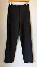 Zara Black High Waist Straight Leg Pants Trousers Women s Size Small Front Seam