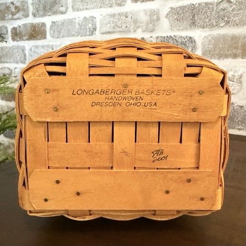 Longaberger Collectors Club Five 5 Year Anniversary Basket 2001 Charter Member - Picture 3 of 9