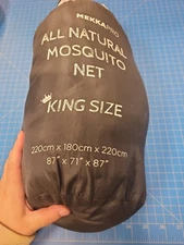 Mekka Pro All Natural Mosquito Net King Size 87x71x87 Inches 220x180x220cm