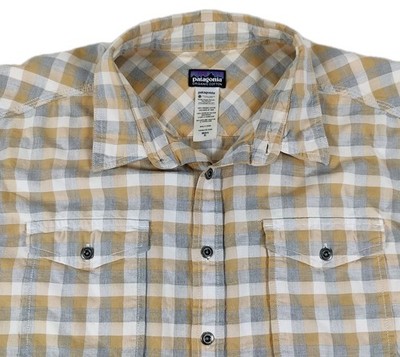 Patagonia Organic Cotton Plaid Shirt Mens XL Gorpcore Granola