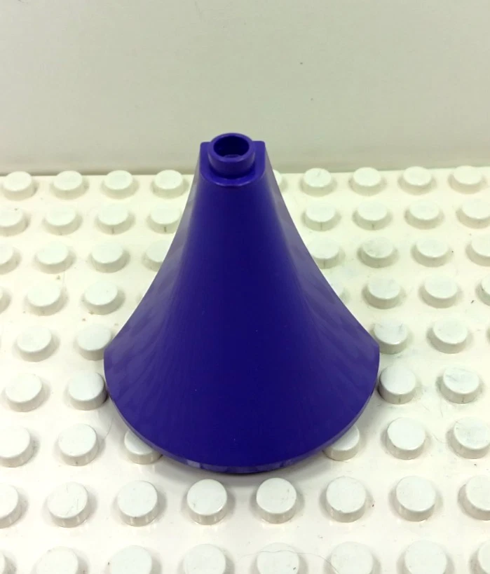 Lego Duplo Artículo Grande Castillo/Balcón Medio Techo Aguja Púrpura Foto 2 de 3