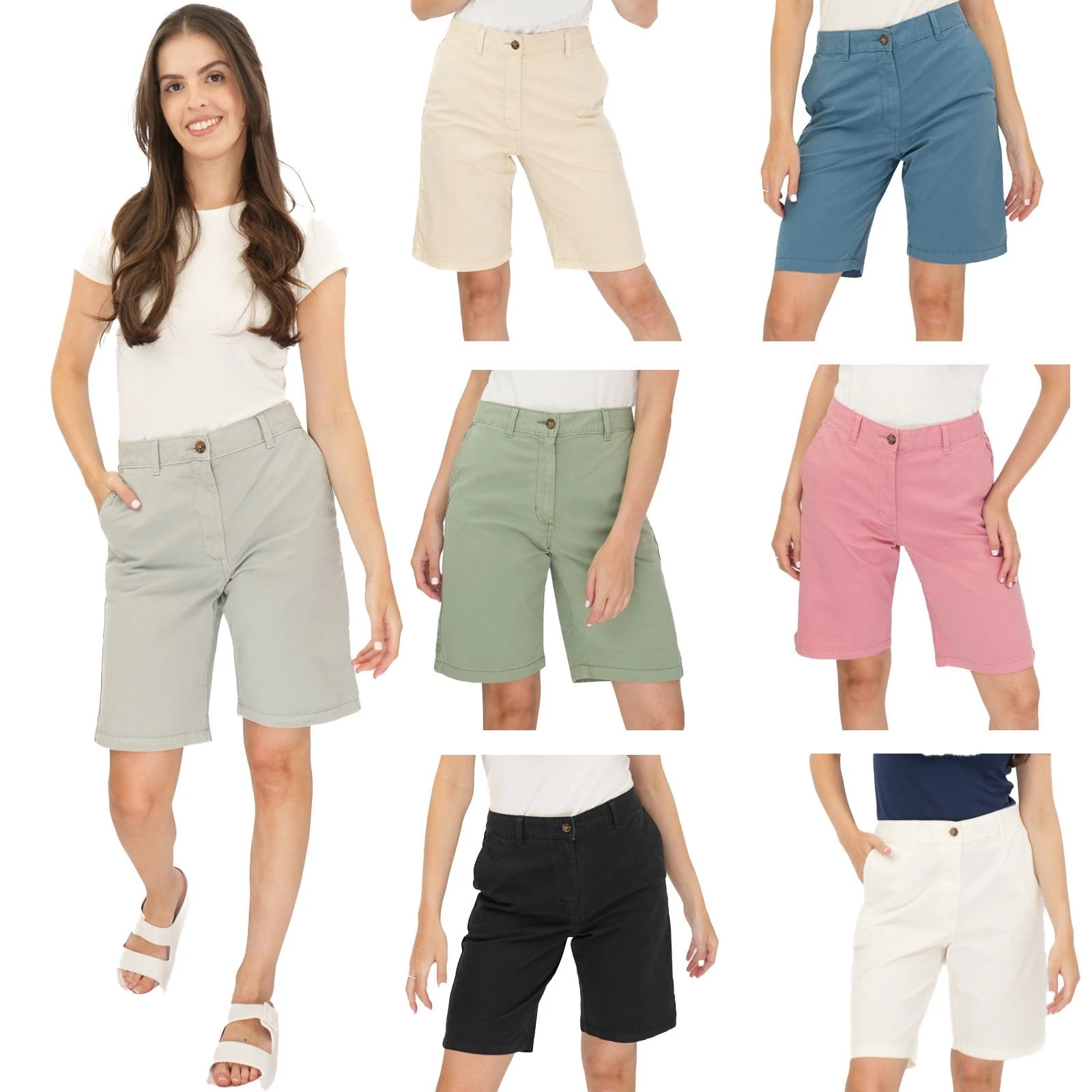 Womens M&S Chino Short Classic Cotton Rich Tea Dyed Easy Wear Summer Holiday
Opens in a new window o