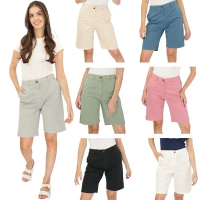 MARKS & SPENCER Womens M&S Chino Short Classic Cotton Rich Tea Dyed Easy Wear Summer Holiday