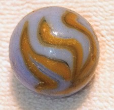 Vintage Flams Marble, Marble King UV ReactiveBlue And Dark Orange
