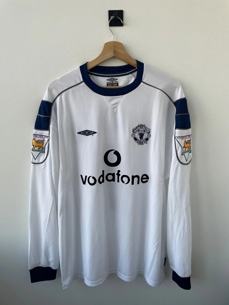 MANCHESTER UNITED 2000/2001 AWAY FOOTBALL SOCCER SHIRT JERSEY