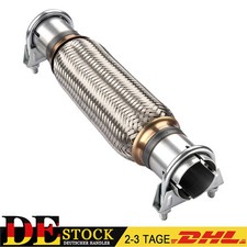 Universal Flexrohr Flexstück Hosenrohr Auspuff Rohr 45x200 / 310MM + 2 Schellen