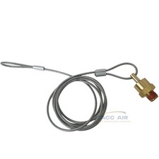 Heavy Duty 1/4" Air Compressor Tank Moisture Pull Cable Drain Petcock Valve