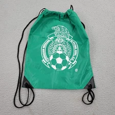 Mexico National Football Team Drawstring Cinch Bag Green Graphic Soccer Futbol