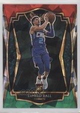 2020-21 Select Premier Level Red White Green Cracked Ice Prizm LaMelo Ball 03ow