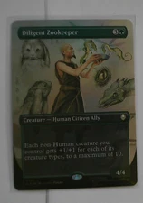 Diligent Zookeeper (Borderless) Avatar: The Last Airbender Foil