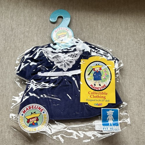 Madeline 15 inch Doll Ragdoll Navy Blue Dress Eden Collectible Clothing