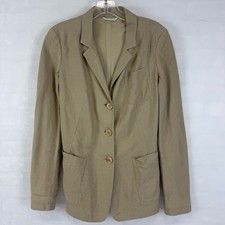 MaxMara Linen Blazer Jacket Button Front Wome...