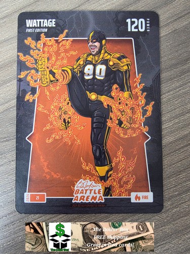 2026 Bo Jackson Battle Arena Wattage T.J. Watt FIRE Card 21