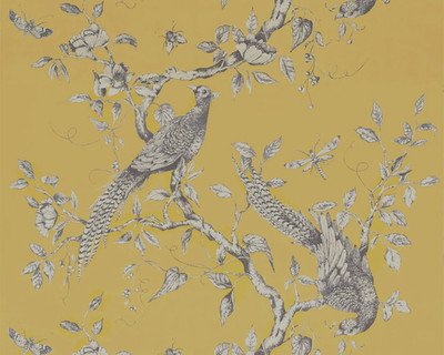 ZOFFANY CURTAIN FABRIC DESIGN Darnley Toile Velvet 3.9 METRES TIGERS EYE VELVET