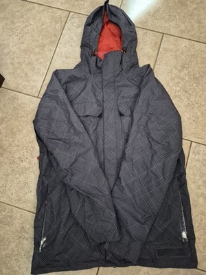 Burton black×l button dryride jacket Burton Snowboarding Jacket Dryride Men's Size Large Black Full Zip