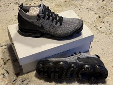 Nike Air VaporMax Flyknit 2 Cookies and Cream Black Gray Athletic Sneakers 8.5 Buy Nike Air VaporMax Flyknit 2  main image 4