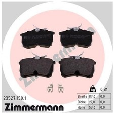Zimmermann Bremsbelag-Satz Bremsklötze hinten 1JO698151B 43022S1AE30 | 344266
