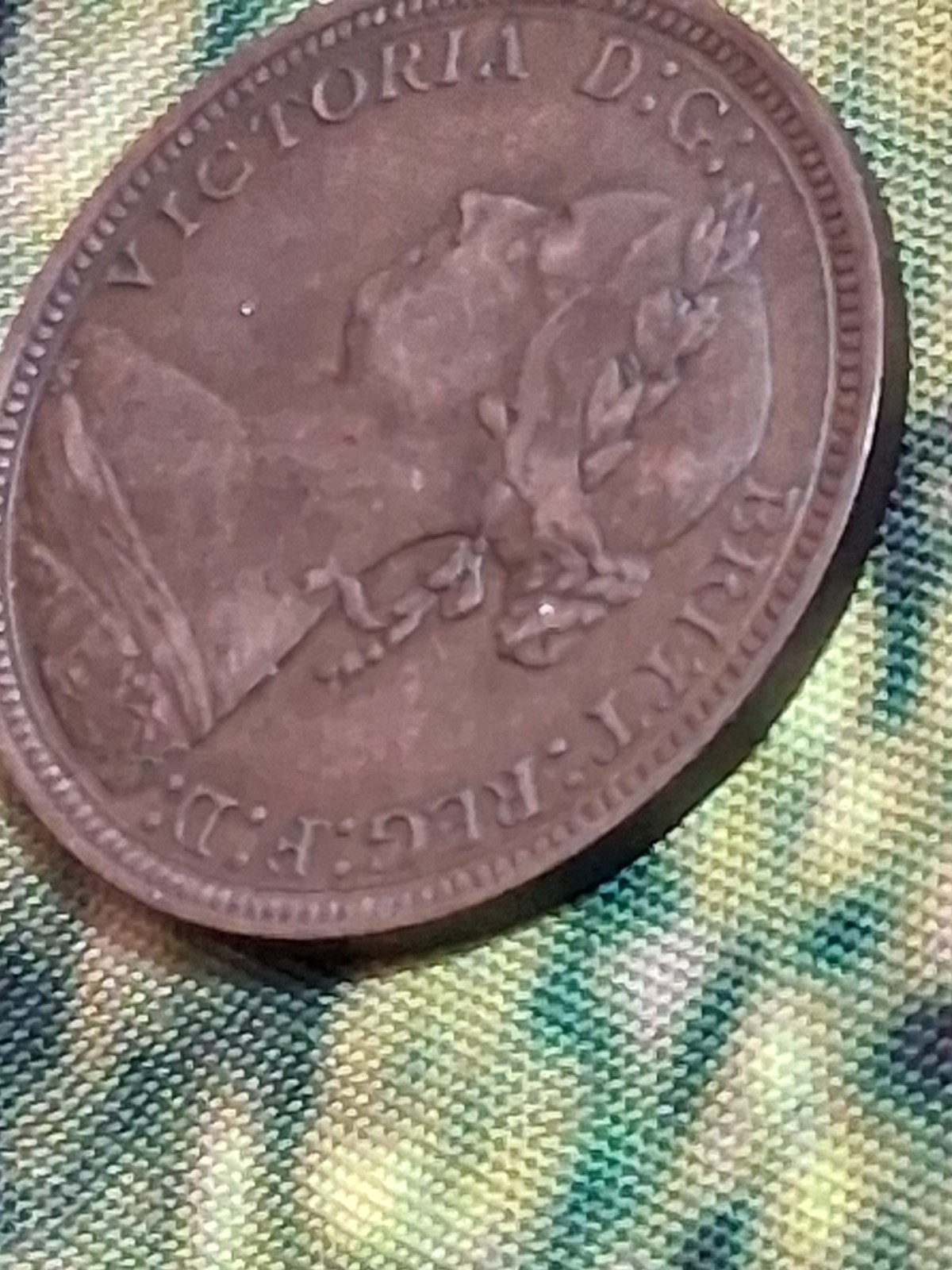 1887 Victoria Half Penny VF Almost Uncirculated Coin Old Money Numistmatist Inte image 5