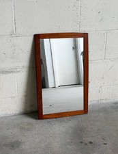 Vintage Danish Modern Teak Wall Mirror Mid Ce...