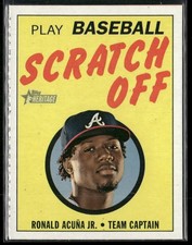 2020 Topps Heritage #5 Ronald Acuna Jr. 1971 Topps Baseball Scratch-Offs