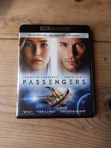 Passengers DVDs 4K Ultra HD Blu-Ray 3D 3 Disc Jennifer Lawrence - Imagen 1 de 7