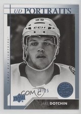 2017-18 Upper Deck Portraits Rookies Platinum Blue 21/25 Jake Dotchin #P-72 0px1