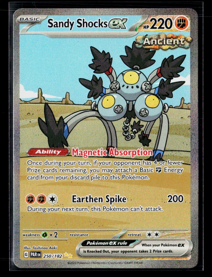 Sandy Shocks ex 250/182 Special Illustration Rare Holo Paradox Rift NM