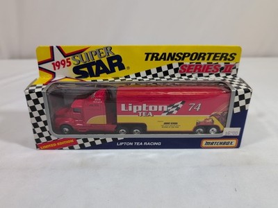 1995 Matchbox Super Star Transporter Series II JOHNNY BENSON LIPTON TEA Kenworth