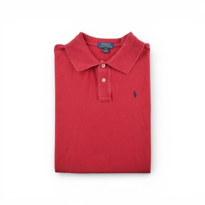 Polo Ralph Lauren Kurzarm Herren Polo Shirt Rot Groesse S #QWE1030