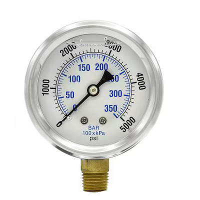 #ad Pic Gauges Pro 201L 254R Industrial Pressure Gauge 0 To 5 000 Psi 2 1 2 In $15.49