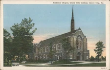 Harbison Chapel,Grove City College,Grove City,PA Teich Mercer County Postcard