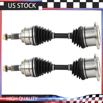 For 1999-10 Chevy GMC Silverado Sierra 2500 3500 HD 4WD Pair Front CV Axle Shaft