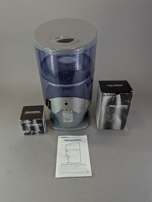 Nikken PiMag Waterfall Gravity Water Filter System - NEW FILTER NEW STONES