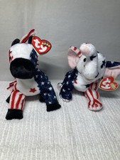 Ty Beanie Babies Righty AND Lefty 2000-MWMTs-FREE SHIPPING