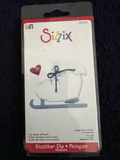 NOS Sizzix Sizzlits ~ Medium #655733 Ice Skate w/Heart