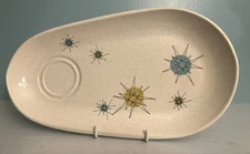 Franciscan Starburst Oval Tv/ Snack Plate MCM 1950’s USA Small Chip