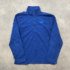 The North Face Fleece Mens Medium Quarter Zip Jumper, Blue