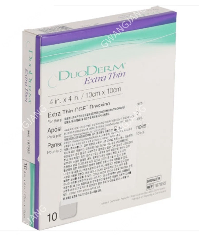 10pcs Duoderm 187955 Extra Thin CGF Dressing 10 X 10 cm 4 x 4 in Health Genuine - Image 2 of 4