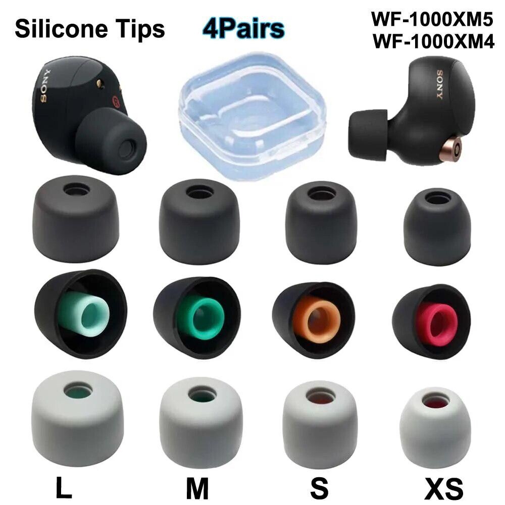 Silicone Ear Tips For Sony WF-1000XM5 WF-1000XM4 WF-( 1000XM3 C500