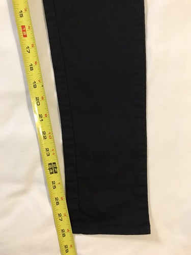 Divided by H&M Pants Womens 6 Black Embroidered Red Rose - Picture 6 of 13