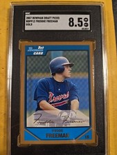 2007 Bowman Draft & Prospects Gold #BDPP12 Freddie Freeman (RC) SGC 8.5 3019