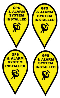 4 WARNING ALARM SYSTEM GPS TRACKING DEVICE Security System Warning Alarm Safety