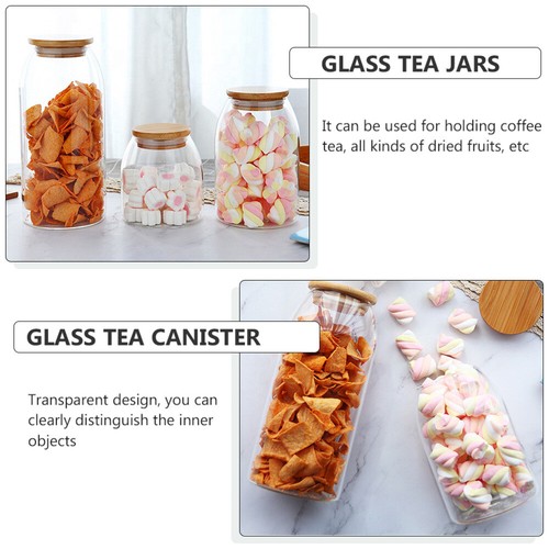 Sealed Jar Coffee Storage Small Airtight Glass with Lid Food Container - Picture 3 of 12
