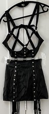 Studded Satin Bustier With Garter Fredericks Of Hollywood. Small.