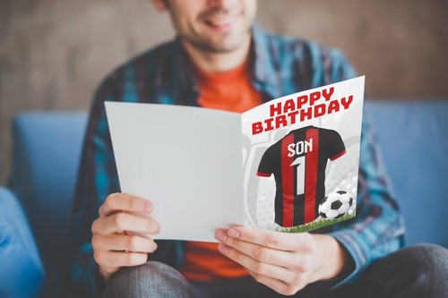 Son Football Birthday Card Soccer Jersey Design PICK TEAM SHIRT AND NUMBER - Picture 135 of 152