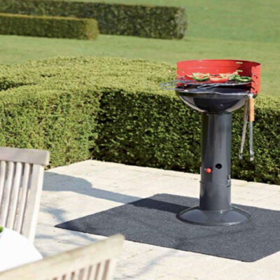 BBQ Matte Grillteppich Bodenschutzmatte Matte Teppich Unterlage Grillmatte