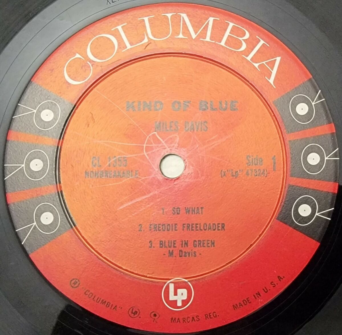 1959 MILES DAVIS KIND OF BLUE EARLY MISPRINT VERSION LP 1959 MILES DAVIS KIND OF BLUE EARLY MISPRINT VERSION LP