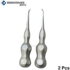2 MILLER APEXO FRENCH STEEL DENTAL ELEVATORS Left Right