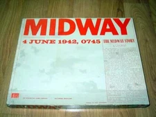 (2) Avalon Hill : MIDWAY game & & CORAL SEA VARIANT - WW2 Pacific Naval (PUNCH)