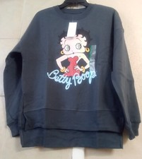 Women's Betty Boop Gray Casual Pullover Sweatshirt Size Medium- NWT